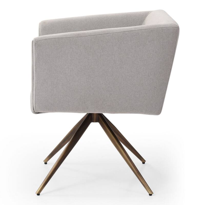 Modrest Riaglow Contemporary Light Grey Fabric Dining Chair