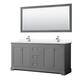 Option Dark Gray, Chrome Trim, White Cultured Marble Top