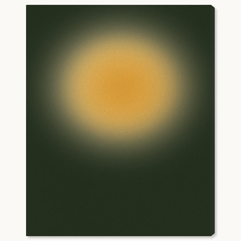 Wynwood Studio Canvas Abstract A Type of Eclipse Yellow Modern & Contemporary Wall Art Canvas Print
