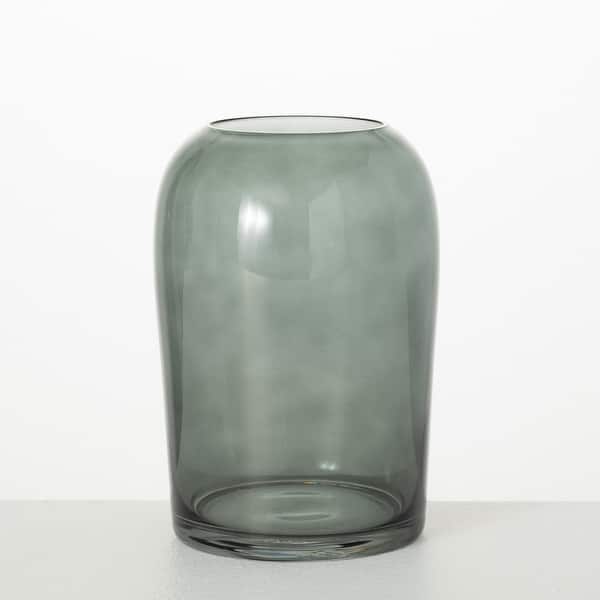 Sullivans Cylinder Smoked Glass Vase - Bed Bath & Beyond