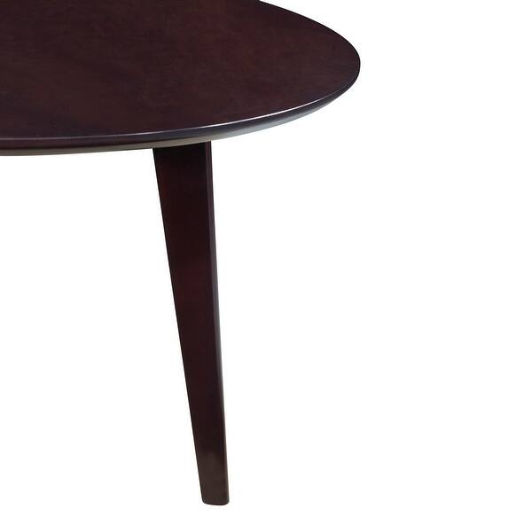 Mid-Century Rounded Expandable Dining Table (42–80)