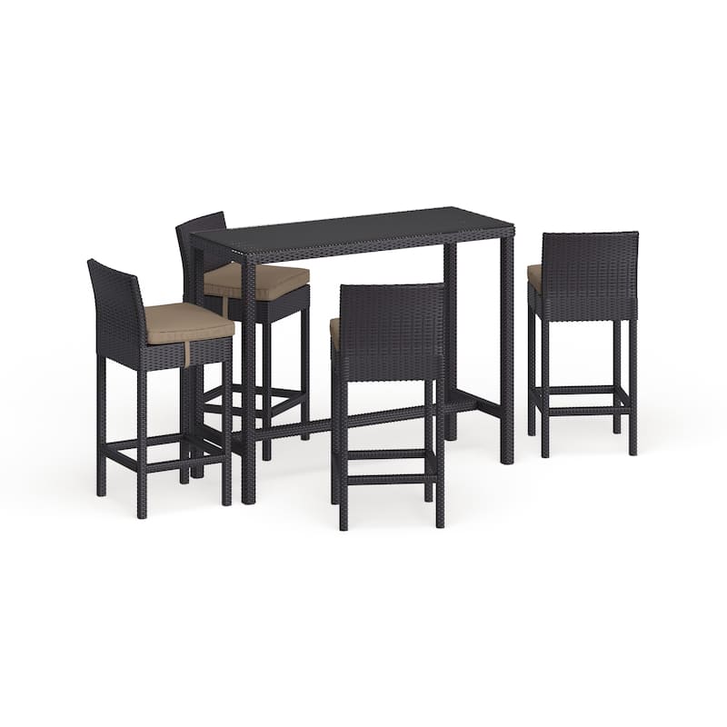 Gather 5 Piece Outdoor Patio Pub Set