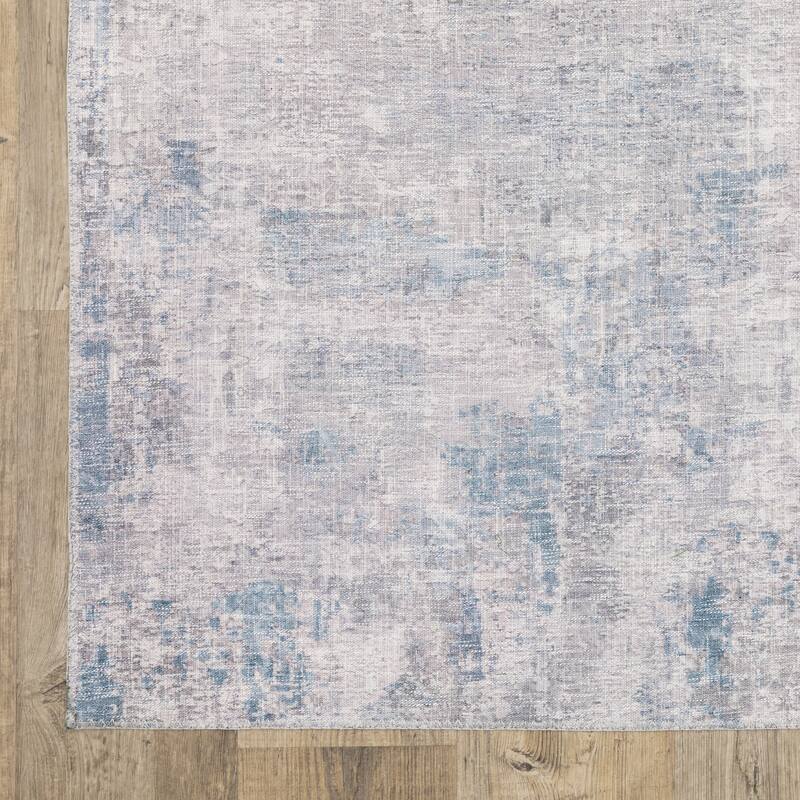 Vista Home Montreux Contemporary Abstract Gray Area Rug
