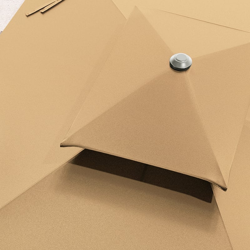 Pellebant 10 X 6.5 FT Patio Market Umbrella with Base