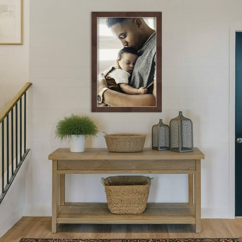 Wildwood Brown Narrow Framed Picture Frame, Photo Frame