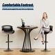preview thumbnail 78 of 78, Bar Stools Adjustable Height Swivel Faux Leather Armless Barstools