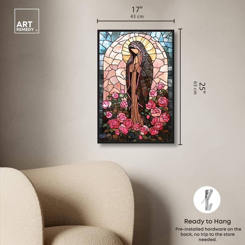Glass Rosarium Guardian Canvas by Art Remedy