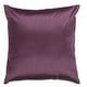 preview thumbnail 13 of 15, Artistic Weavers Decorative Chic 18-inch Square Solid Throw Pillow Cover with Poly Insert Purple