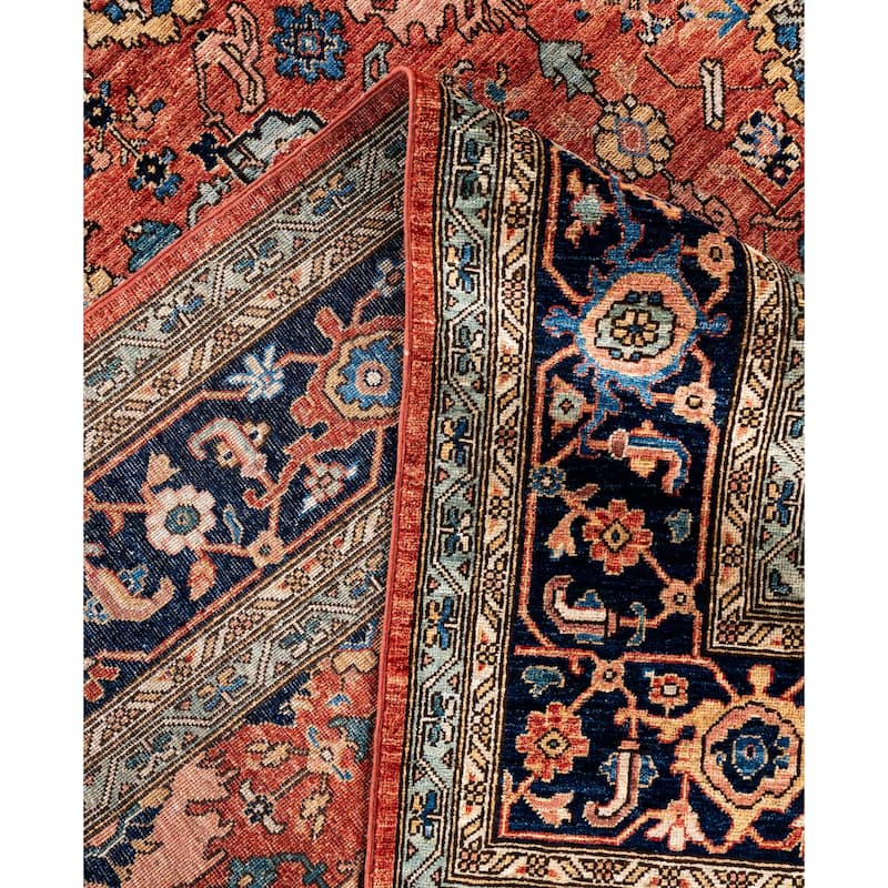 Serapi One-of-a-Kind Hand-Knotted Area Rug - Red - 9' 0" x 12' 0"