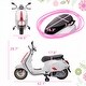 preview thumbnail 7 of 18, Battery-Powered Vespa Electric Motorcycle for Toddlers, Music, FM Radio, Headlight, and Single-Button Start