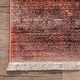 preview thumbnail 3 of 7, Nuloom Orange Traditional Floral Medallion Border Area Rug