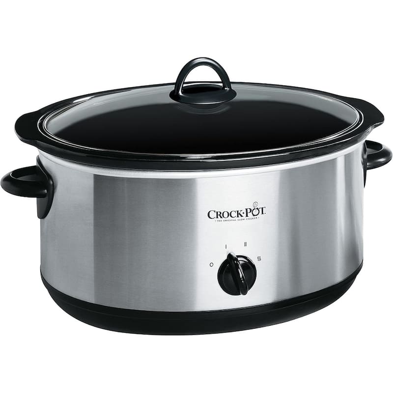 Crock-Pot 8 Qt Slow Cooker with Dipper, Stainless Steel
