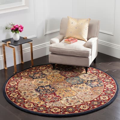 SAFAVIEH Handmade Heritage Square Knot Traditional Oriental Wool Rug
