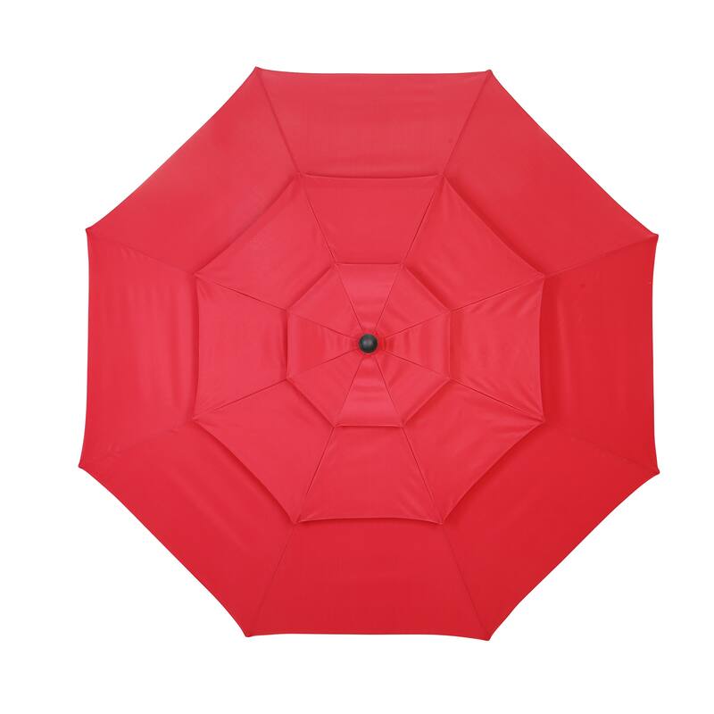 Ainfox 10ft Patio Umbrella 3-tier Outdoor Umbrella Without Base