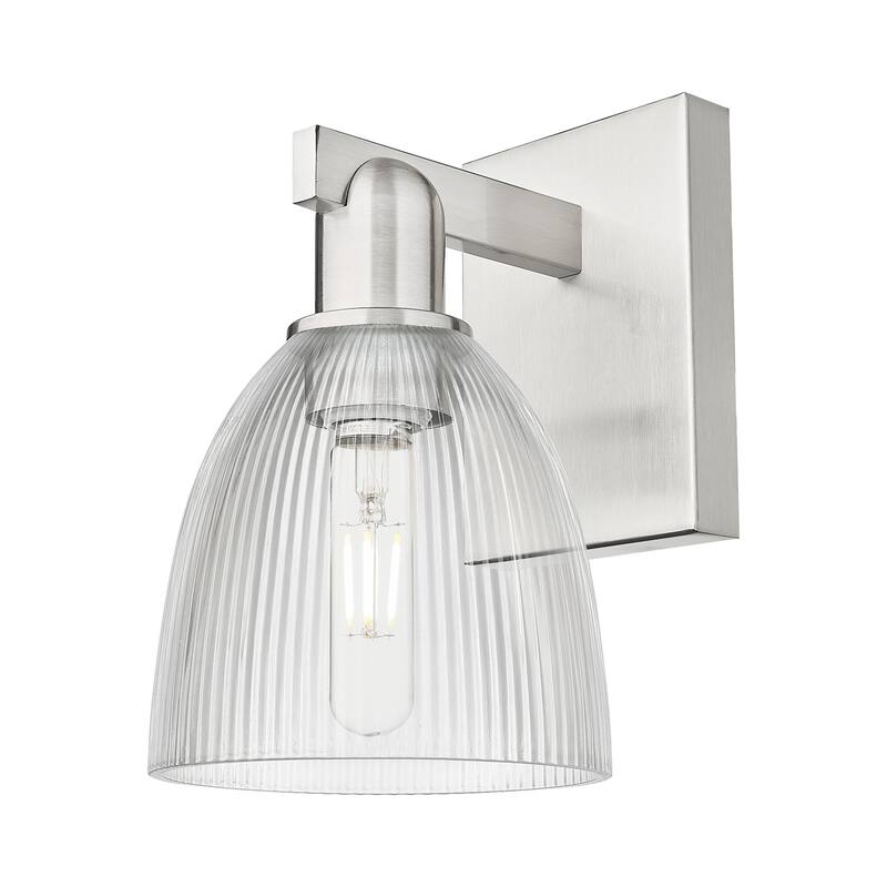 Innovations Lighting 716-1W-11-6 Castile Sconce Castile 11" Tall Wall - Brushed Satin Nickel / Clear