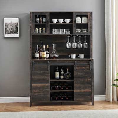 Farmhouse Coffee Bar Cabinet