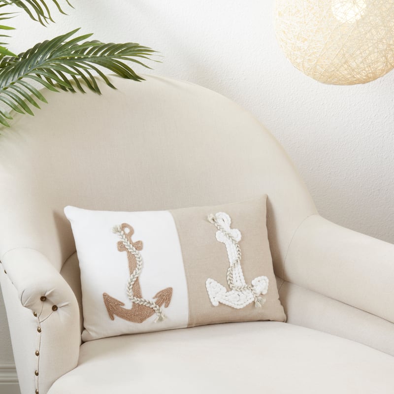Anchors of Adventure Throw Pillow