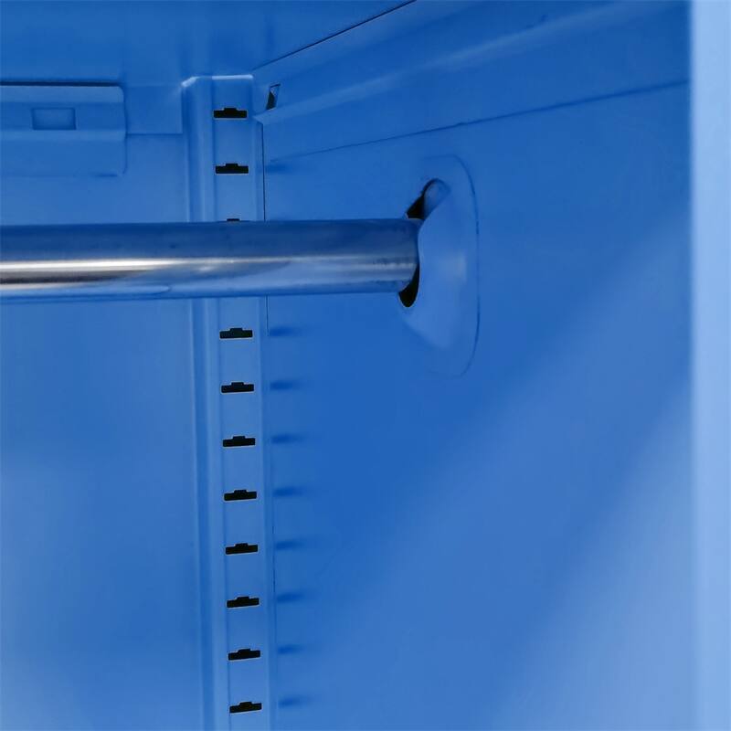 Steel Storage with Two Door and Hanging Rod N/A Bed Bath