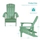 preview thumbnail 66 of 76, Bonosuki Patio Faux Wood Adirondack Chair Weather Resistant-Set of 2