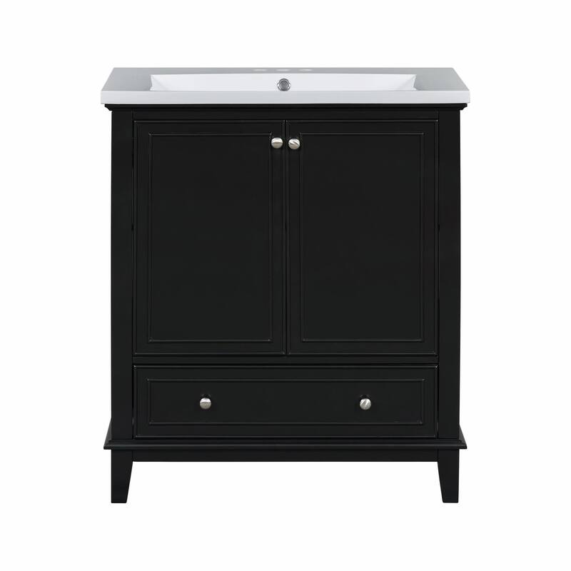 30" Bathroom Vanity Base Cabinet with Doors and Drawer