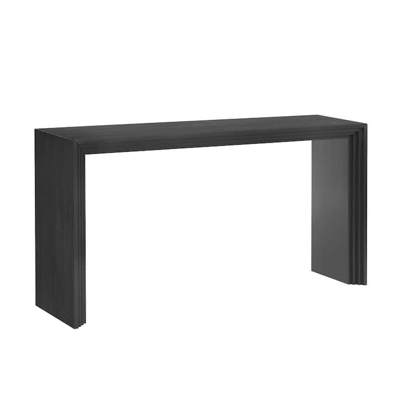 Solid Wood Console Table, Modern Rectangular Hallway Tables