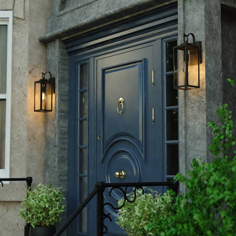 Vaxcel Lighting T0745 Clinton 18" Tall Outdoor Wall Sconce with Clear