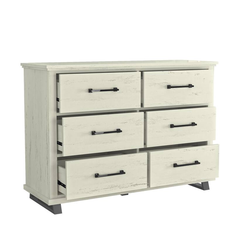 Farmhouse 3-Piece Bedroom Set - 2 Nightstand and 1 Dresser
