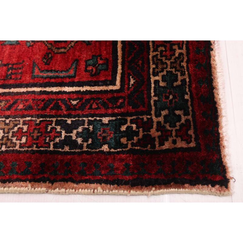 ECARPETGALLERY Hand-knotted Konya Anatolian Beige, Red Wool Rug - 3'2 x 11'5