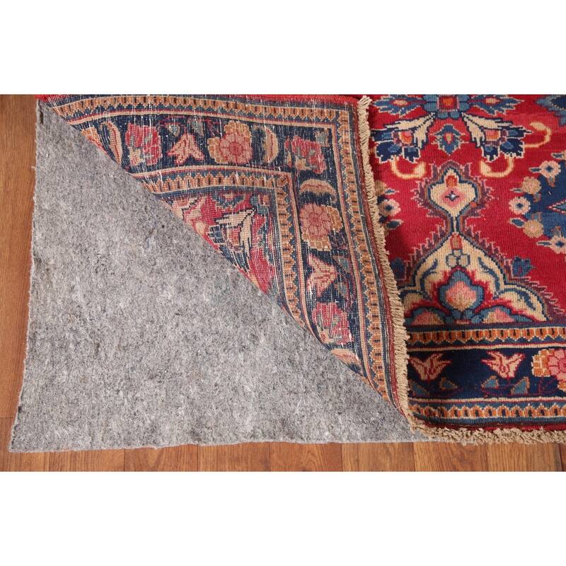 Kerman Persian Vintage Runner Rug Hand-Knotted Wool Carpet - 3'5" x 6'6"
