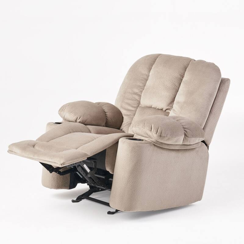 Luxurious Manual Recliner Chair in Coffee