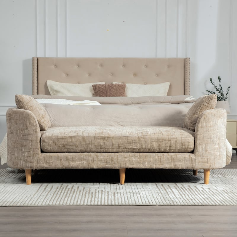 83.1" W Modern Upholstered Lounge Chair,Oversized Sofa Chair with Pillow and Armrests