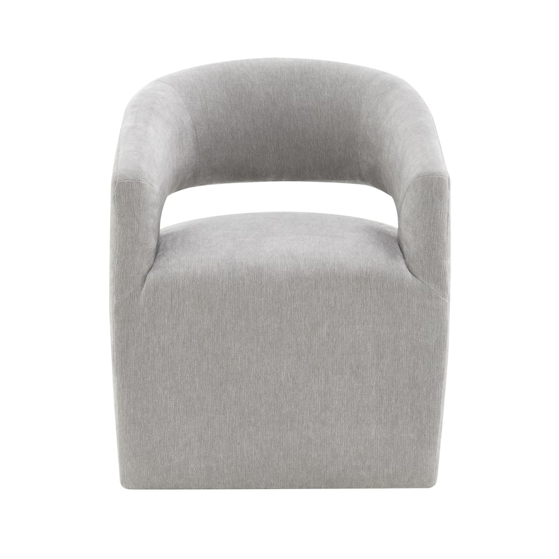 Furniture of America Rivena Modern 26-inch Fabric Accent Chair with Casters