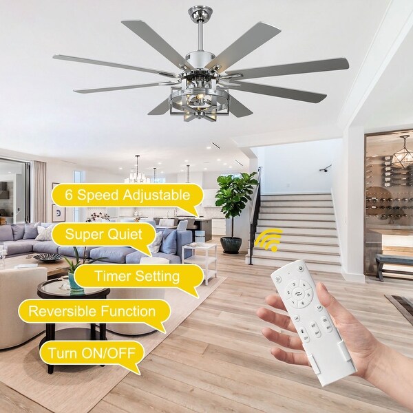 FANTASTICS　FANTASTIC9 Oaks Aura Futuristic 65in.Modern Industrial Caged Ceiling