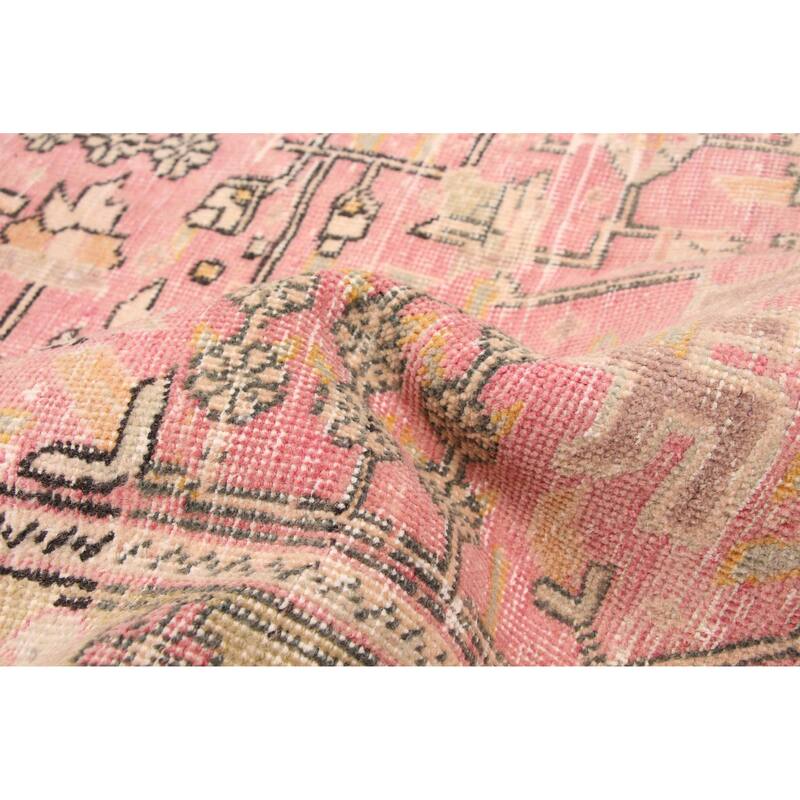 ECARPETGALLERY Hand-knotted Antalya Vintage Pink Wool Rug - 9'9 x 12'10