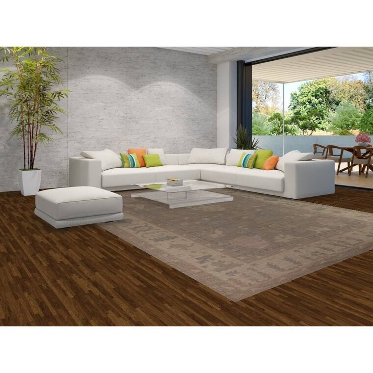 Oushak Oriental Large Area Rug Hand-Knotted Vegetable Dye Wool Carpet - 10'2"x 13'10"