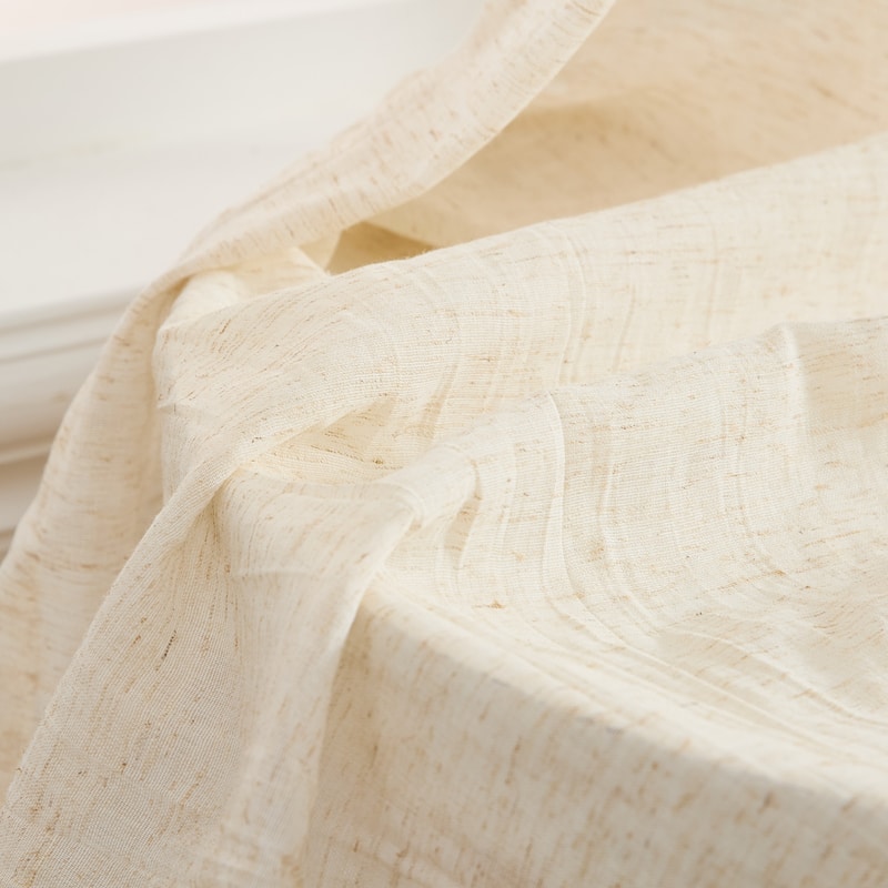 French Connection Charter Crushed Rod Pocket Window Curtain Pair