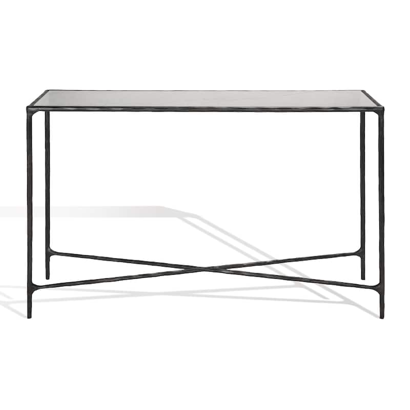 SAFAVIEH Couture Dorotea Forged Metal Rectangle Console Table - 48" W x 12" L x 30" H - 48"W x 12"D x 30"H