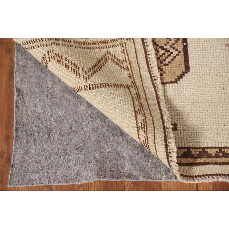 Anatolian Oriental Runner Rug Natural Dye Handmade Wool Carpet - 3'5"x 10'9"