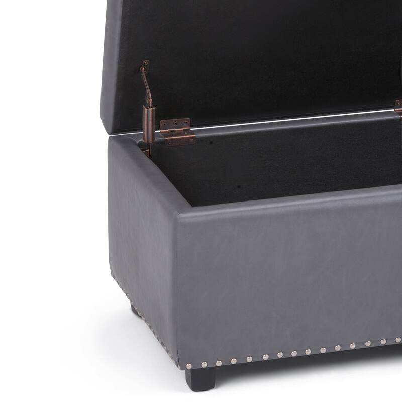 WYNDENHALL Springfield 48 inch Wide Rectangle Storage Ottoman