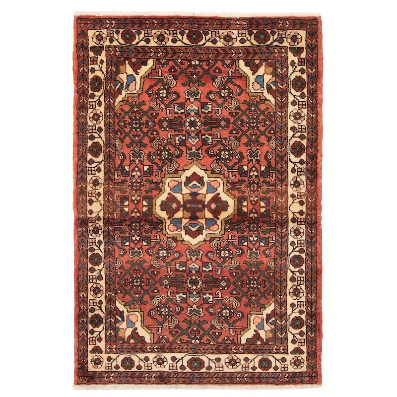 ECARPETGALLERY Hand-knotted Andelz Copper Wool Rug - 3'5 x 5'1