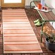 preview thumbnail 41 of 129, SAFAVIEH Courtyard Charmaine Indoor/ Outdoor Waterproof Area Rug 2'3" x 10' Runner - Terracotta/Beige