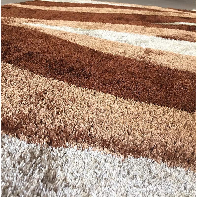 Soft Pile Hand Tufted Shag Indoor Area Rug（24" x 36"） - 2' x 3' Oval
