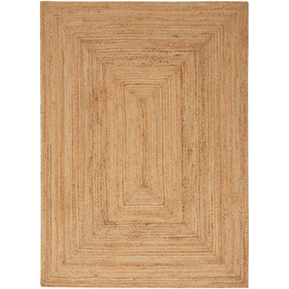 Nourison Natural Jute Indoor Solid Area Rug