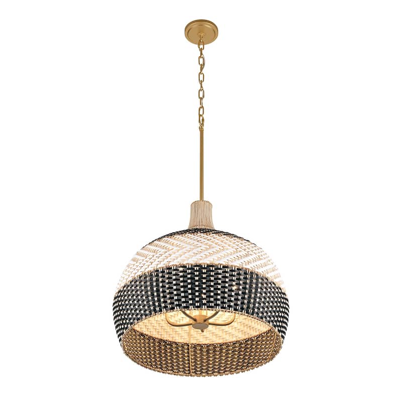 Crystorama Lighting Group ZAN-9005 Zanzibar 5 Light 21" Wide Pendant