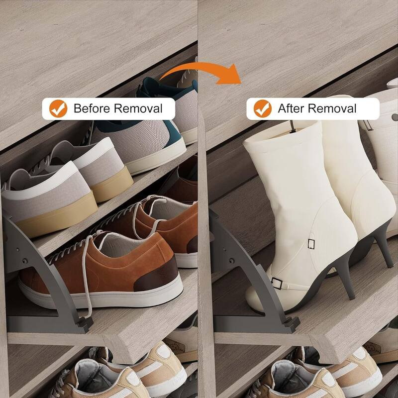 Narrow Shoe Cabinet Organizer with 6 Flip Drawers for Entryway, Hallway, Living Room