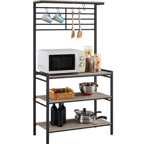 Yaheetech 4-tier Kitchen Baker's Rack Kitchen Microwave Oven Stand