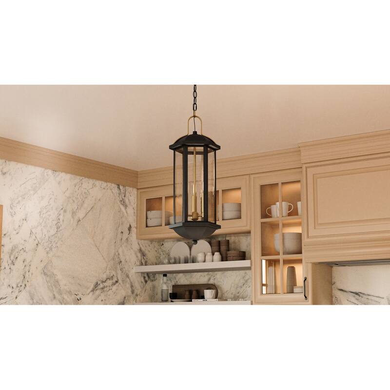 Crestfield 3-Light Matte Black Mini Pendant