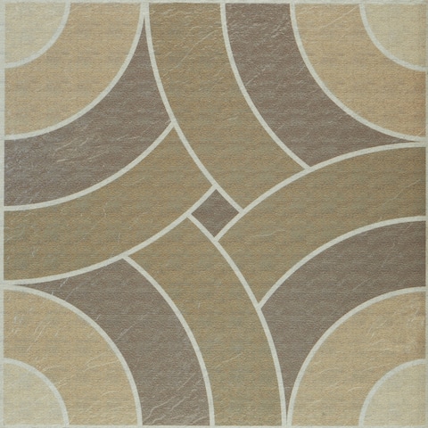 Retro Self Adhesive Vinyl Floor Tile - Swirl - 20 Tiles/20 sq. ft.