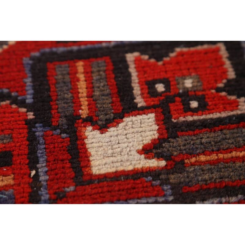 Hand Knotted Oriental 100% Wool Carpet Traditional Medallion Red Heriz Area Rug - 11' 11'' X 8' 10''