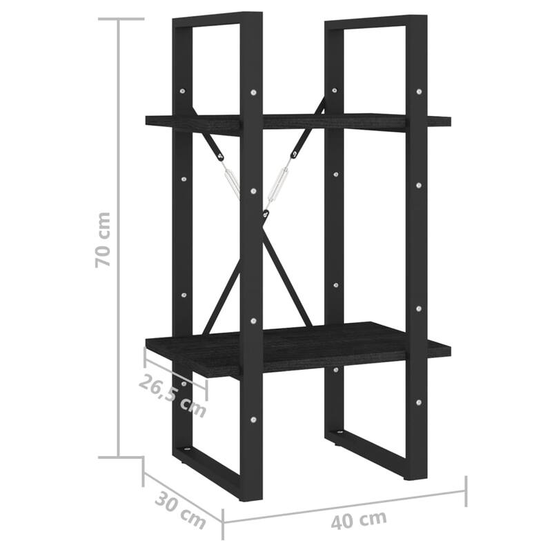 vidaXL Bookshelf Book Cabinet Shelving Unit for Living Room Engineered Wood